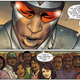 Sam delivering the eulogy for Rhodey in Captain America: Sam Wilson #10. Art by Angel Unzueta, Cris Peter, Joe Caramagna